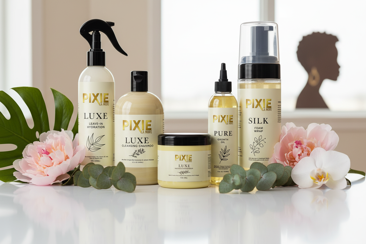 Pixie La'Mode branded product photography
